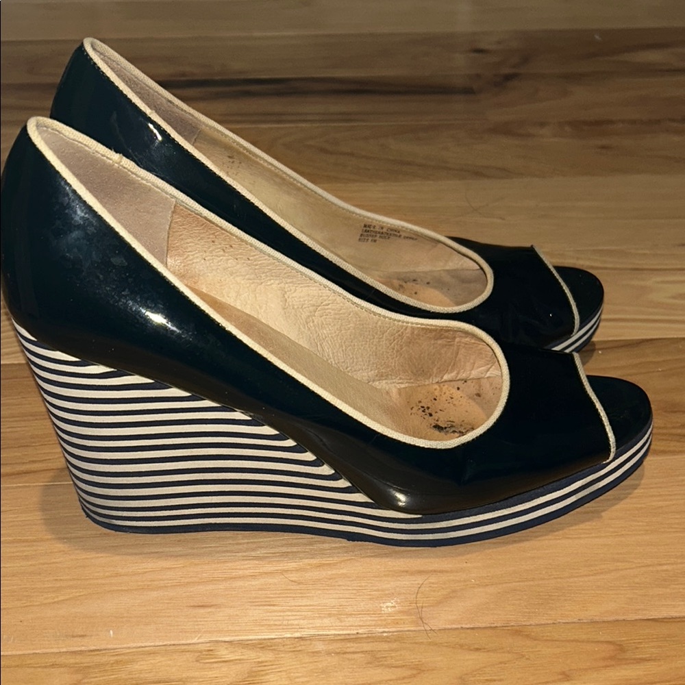 FINAL SALE Michael Kors peep toe wedges